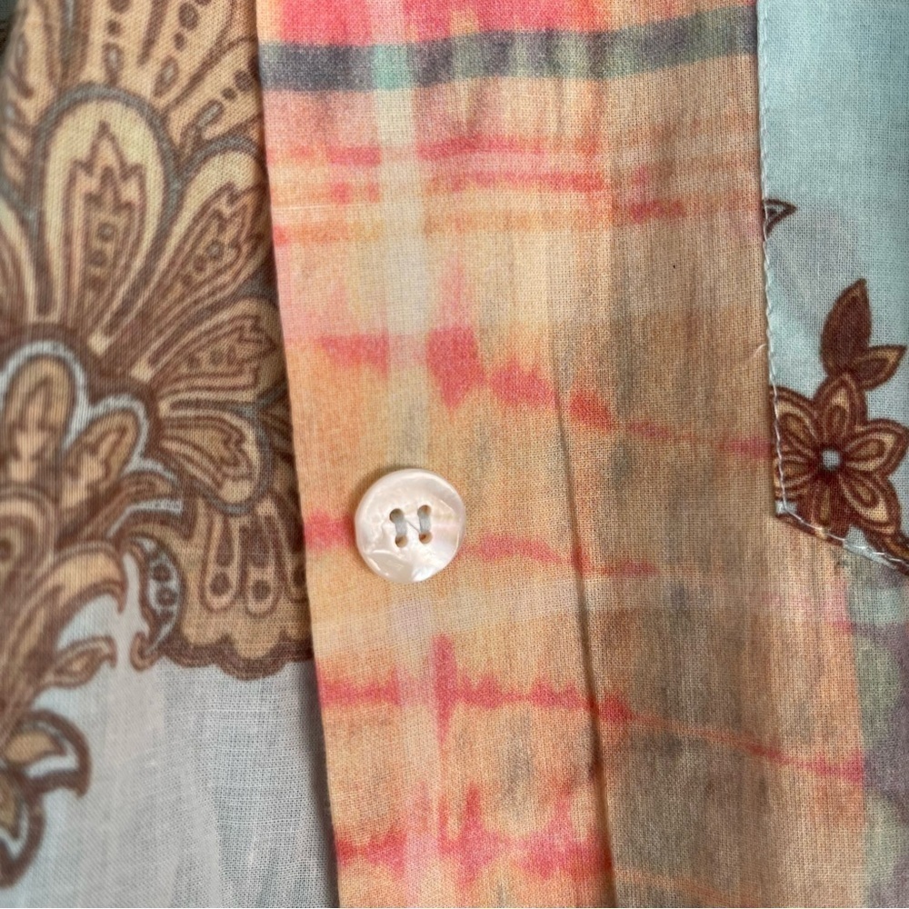 NWT Soft Surroundings Descansa Tunic Mixed Print Embroidered Size Large - Picture 7 of 14
